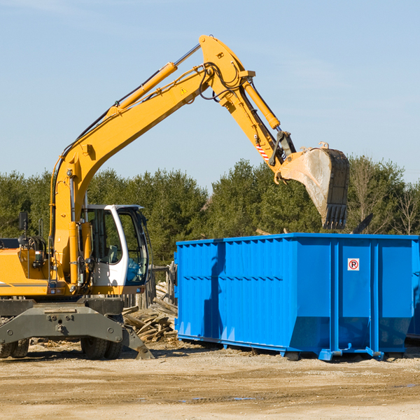 what are the rental fees for a residential dumpster in Hallie